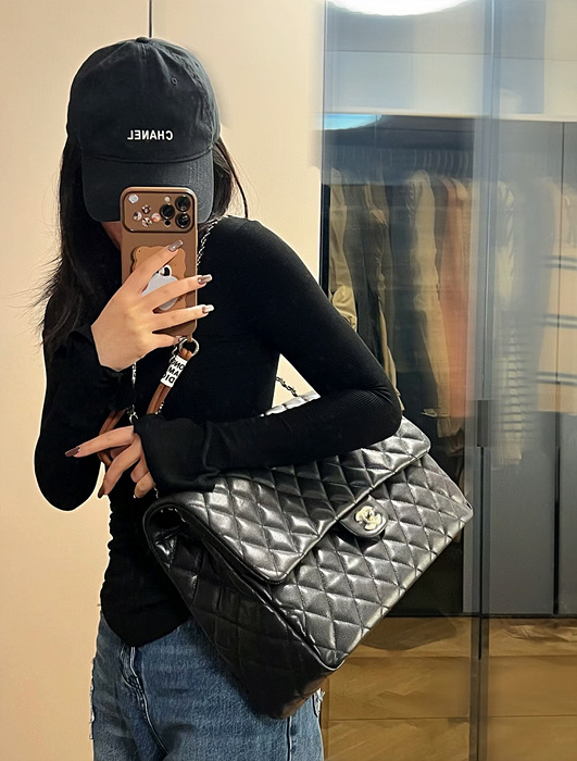 트래블 플랩 클래식백 맥시