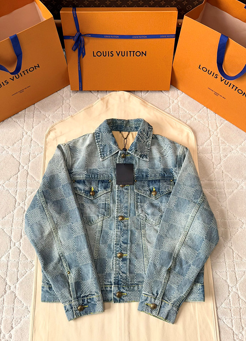 lv 다미에 클래식 데님 자켓