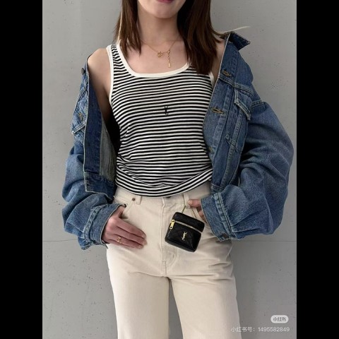 ysl 스트라이프 나시