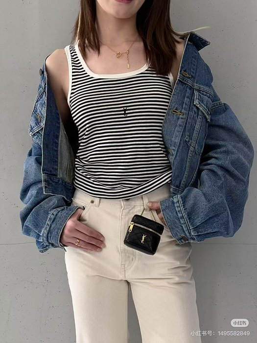 ysl 스트라이프 나시