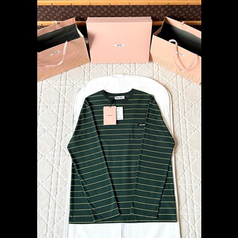 miu mi* 스트라이프 롱슬리브 (공용)