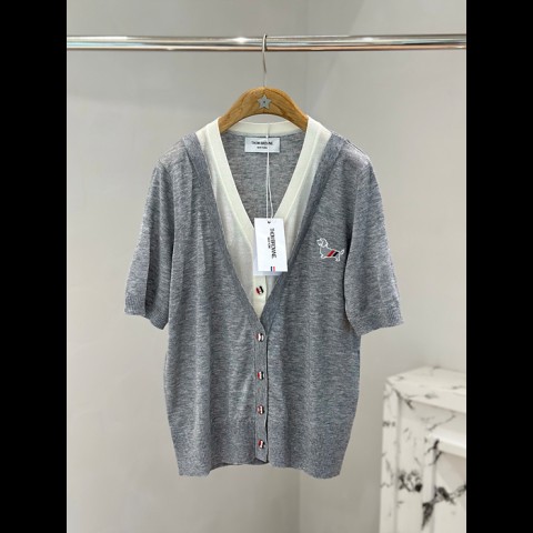 tb 레이어드 헥터 반팔 가디건