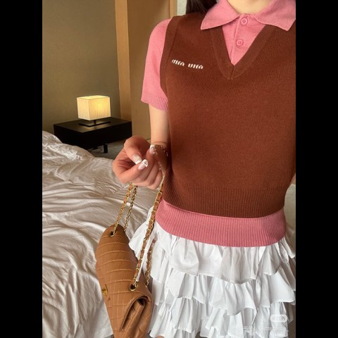 miu mi* 25ss 반팔 카라티