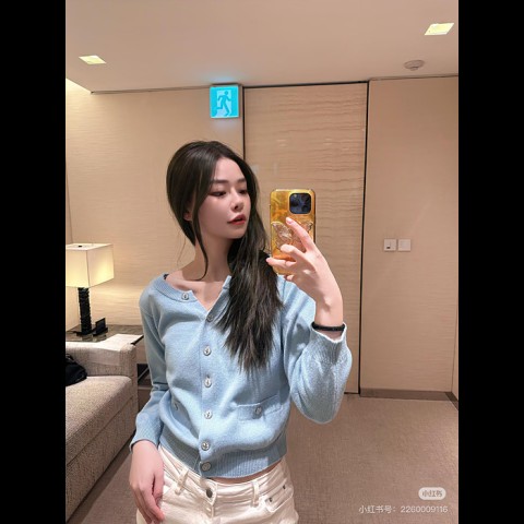 cc 25p 라운드 울 가디건
