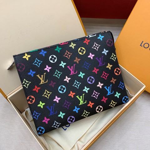 lv x tm 멀티 컬러 모노그램 토일렛 파우치 m13746