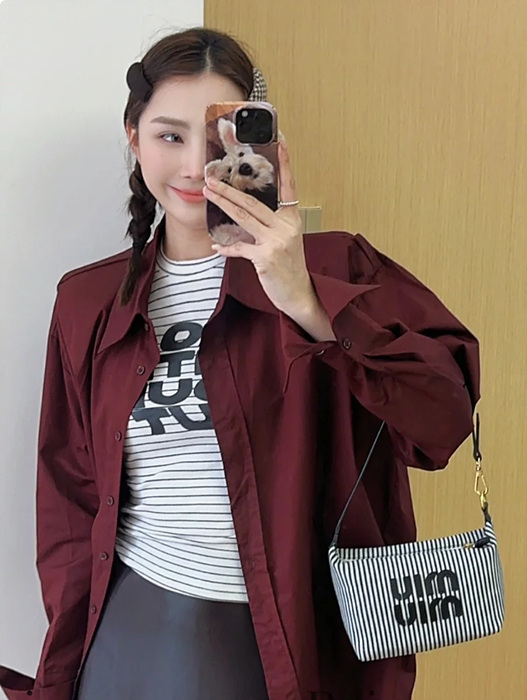 miu mi* 스피릿 스트라이프 미니 백 [정품급]