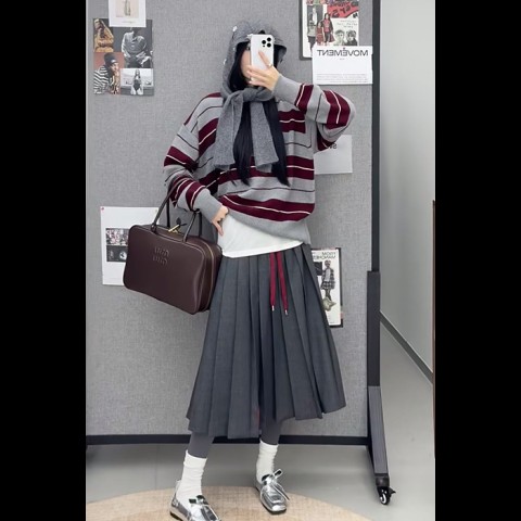 miu mi* 가죽 보 백 5bb117 [정품급]