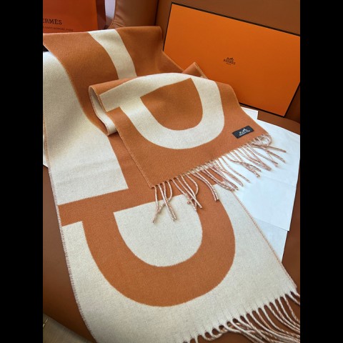 herm*s H 카사크 그랜드모스 캐시미어 머플러