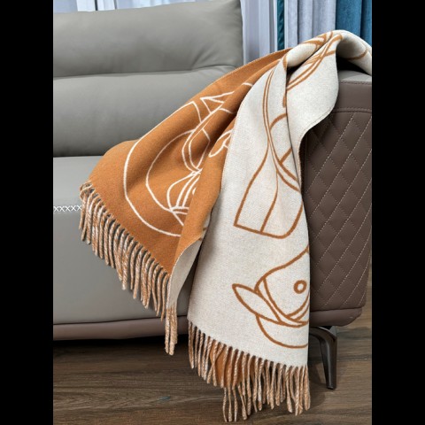 herm*s H 카사크 앙트렐락 에퀘스트르 캐시미어 머플러